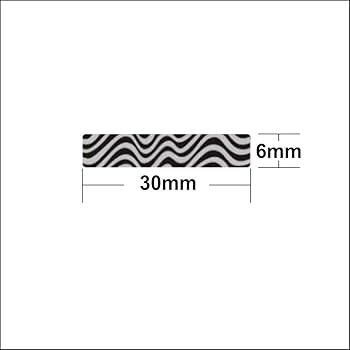 NEEK  Sticker 30枚 Pinnacle Scratch Off Label and Sticker Zebra Type (30 mm x 6